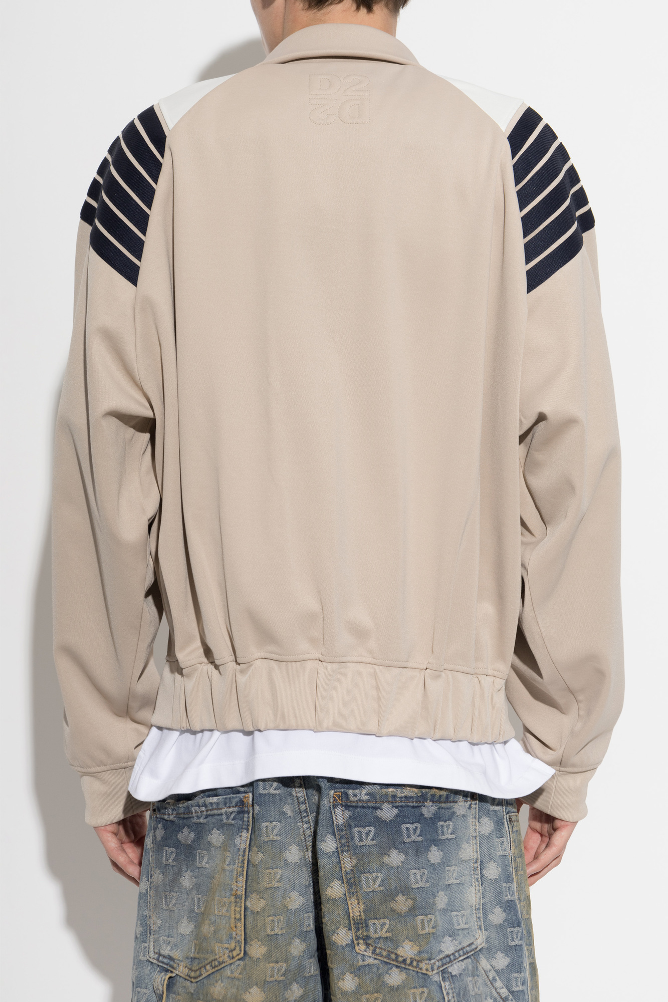 Dsquared2 Beige Track Jacket with Logo by Dsquared2 | Men's | Vitkac